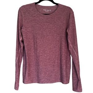 Outdoor Voices Women's Cloud Knit Long Sleeve Performance T-Shirt Heather Red S